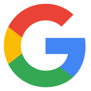 Abstract multicolor geometric icon with red arc yellow left green bottom and blue right shapes