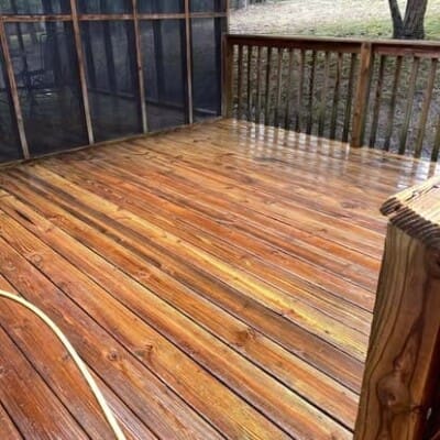 After Deck Cleaning