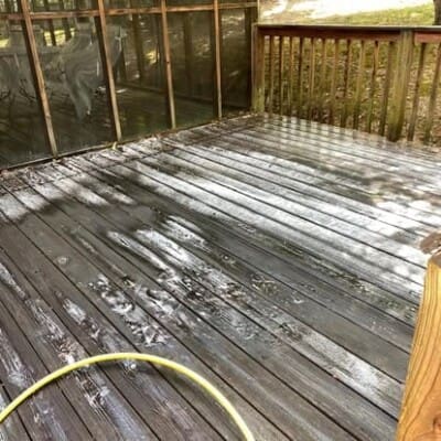 Before Deck Cleaning