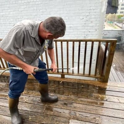 Before Deck Cleaning