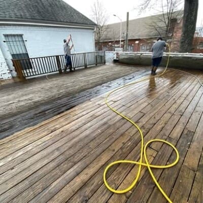 Before Deck Cleaning