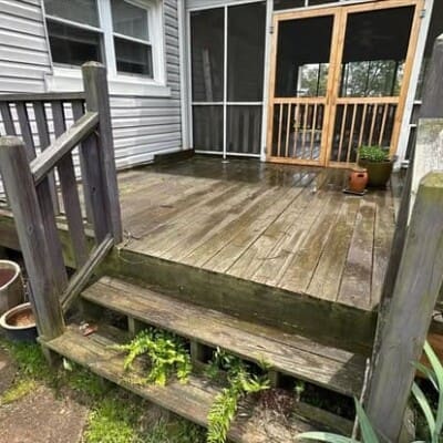 Before Deck Cleaning