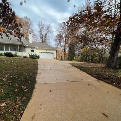 After Concrete Driveway Washing in Chattanooga TN
