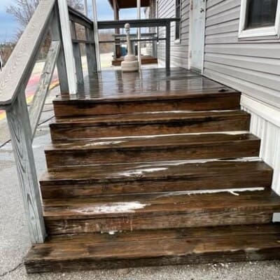 Before Deck Cleaning