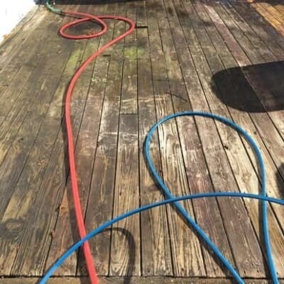 Before Deck Cleaning