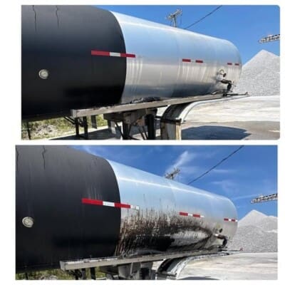 Cleaning Tankers in Chattanooga TN by QualityPRO Power Washing