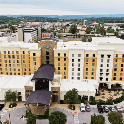 Commercial Pressure Washing at the Embassy Suites in Chattanooga TN by QualityPRO Power Washing