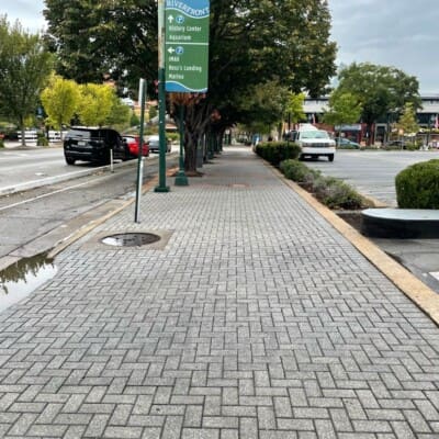 After Stone Sidewalk Pressure Washing in Chattanooga TN by QualityPRO Power Washing