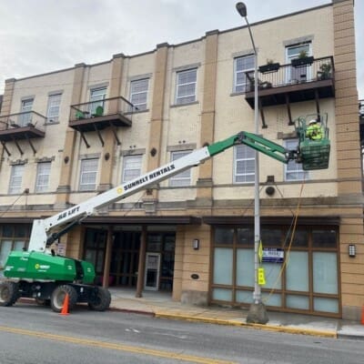 Commercial building pressure washing in Chattanooga by QualityPRO Pressure Washing