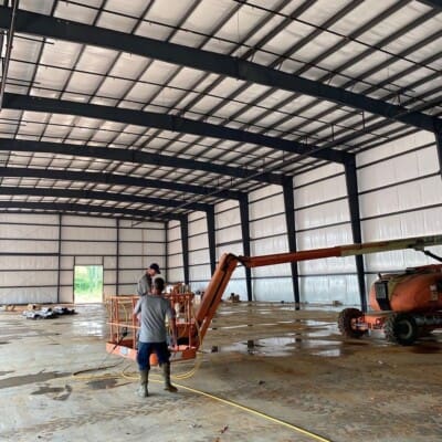 Empty Storage Space Concrete Floors Pressure Washing in Chattanooga TN by QualityPRO Power Washing