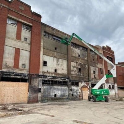 Abandoned Warehouse Pressure Washing and Complete Cleaning in Chattanooga TN by QualityPRO Power Washing