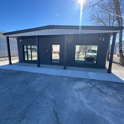 Driveway of Commercial Building Cleaning n Chattanooga by QualityPRO Pressure Washing