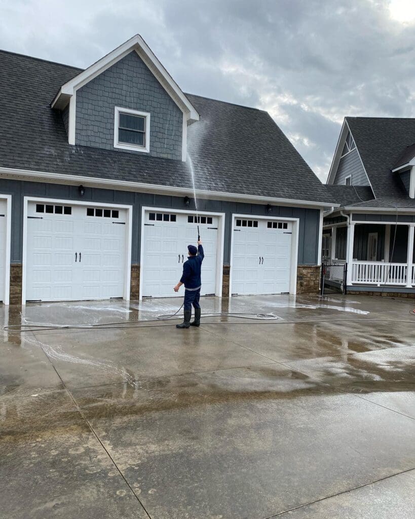 House Rooftop Pressure Washing in Chattanooga TN by QualityPRO Power Washing