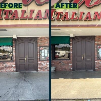Italian Restaurant Pressure Washing in Chattanooga TN by QualityPRO Power Washing