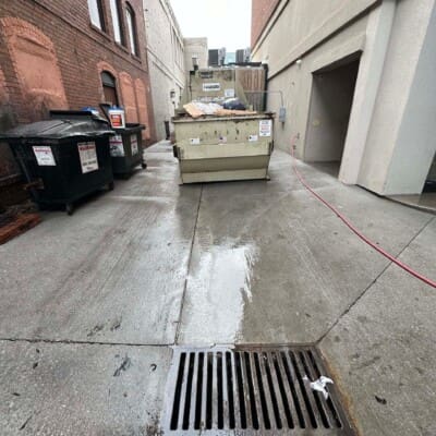 Completed Pressure Washing of Alleyway and Dumpsters in Chattanooga TN by QualityPRO Power Washing 