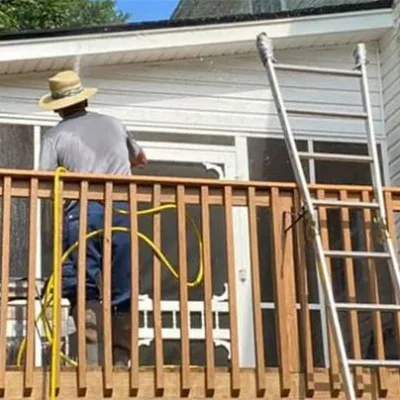 Residential House Balcony Pressure Washing in Chattanooga TN by QualityPRO Power Washing