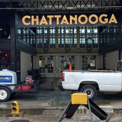 Commercial Property pressure washing in Chattanooga by QualityPRO Pressure Washing