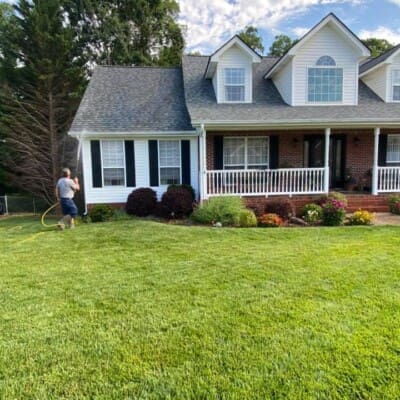 Residential House Gutter Pressure Washing in Chattanooga TN by QualityPRO Power Washing