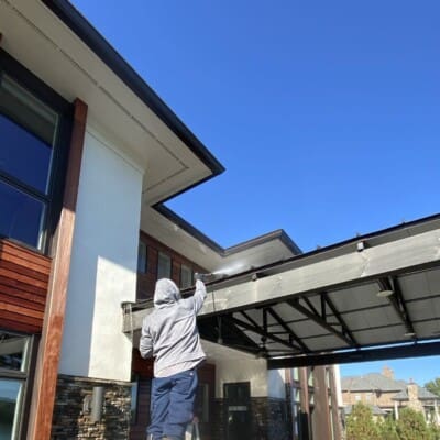 Outside Patio Rooftop Pressure Washing in Chattanooga TN by QualityPRO Power Washing