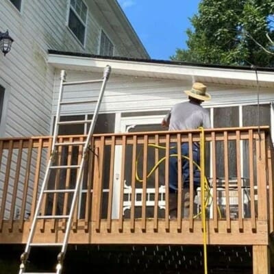 Residential House Balcony Pressure Washing in Chattanooga TN by QualityPRO Power Washing