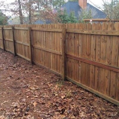 After Backyard Fence Power Washing in Chattanooga TN by QualityPRO Power Washing