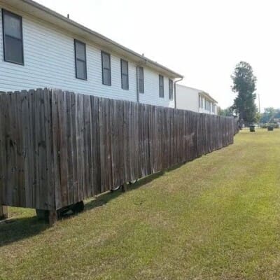 Before Wooden Fence Power Washing in Chattanooga TN by QualityPRO Power Washing