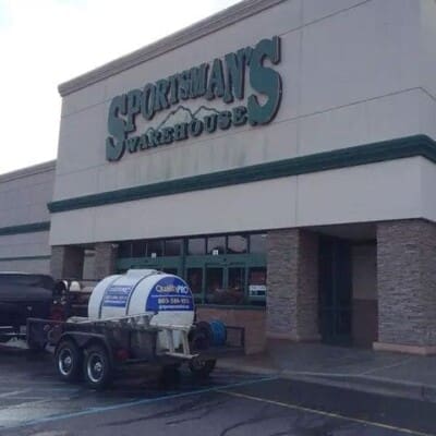 Sportsman's Warehouse Pressure Washing in Chattanooga TN by QualityPRO Power Washing