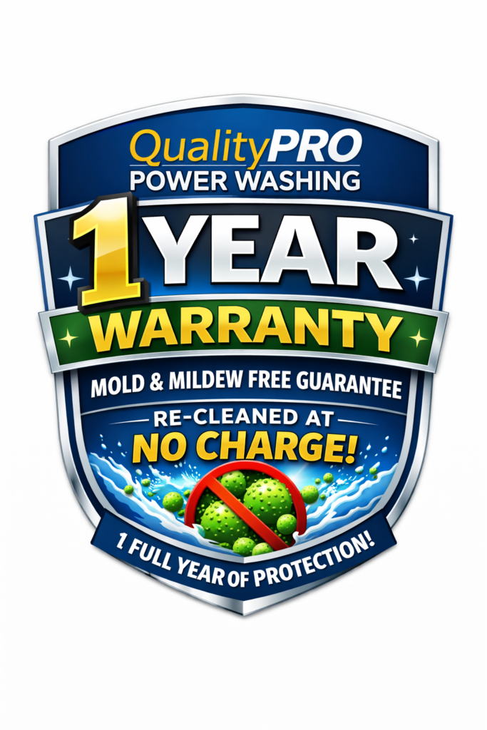QualityPRO Power Washing House Washing 1 Year Mold & Mildew Free Guarantee