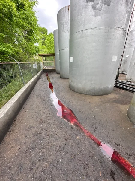 Fleet pressure washing completed on tanker trailers and a service truck, removing heavy road film, grime, and buildup to restore a brighter, cleaner finish and a more professional fleet appearance.