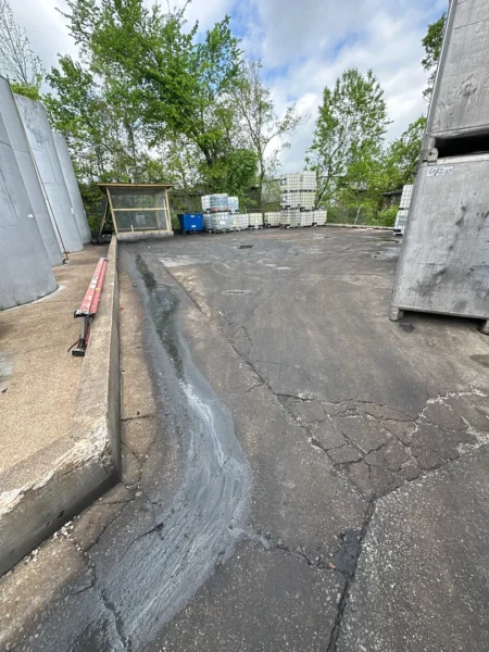 Fleet pressure washing completed on tanker trailers and a service truck, removing heavy road film, grime, and buildup to restore a brighter, cleaner finish and a more professional fleet appearance.