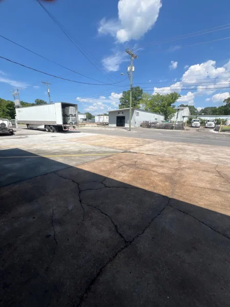 Fleet pressure washing completed on tanker trailers and a service truck, removing heavy road film, grime, and buildup to restore a brighter, cleaner finish and a more professional fleet appearance.