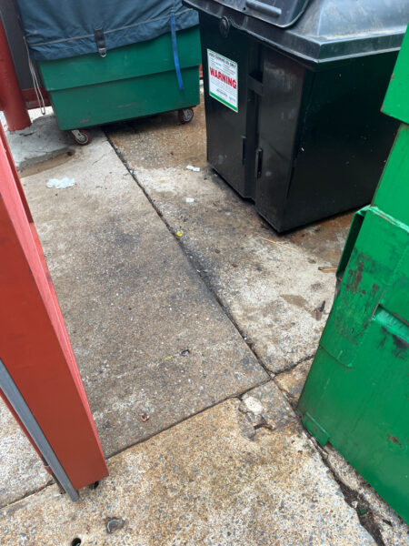 This commercial pressure washing project restored the safety and appearance of high-traffic concrete surfaces in Chattanooga by using specialized detergents and surface cleaners to remove organic growth, grime, and heavy soiling from the main patio, entrance, and service areas.