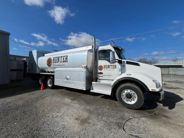 Fleet pressure washing completed on tanker trailers and a service truck, removing heavy road film, grime, and buildup to restore a brighter, cleaner finish and a more professional fleet appearance.