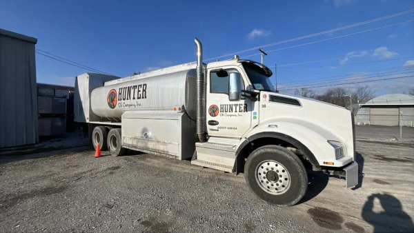 Fleet pressure washing completed on tanker trailers and a service truck, removing heavy road film, grime, and buildup to restore a brighter, cleaner finish and a more professional fleet appearance.
