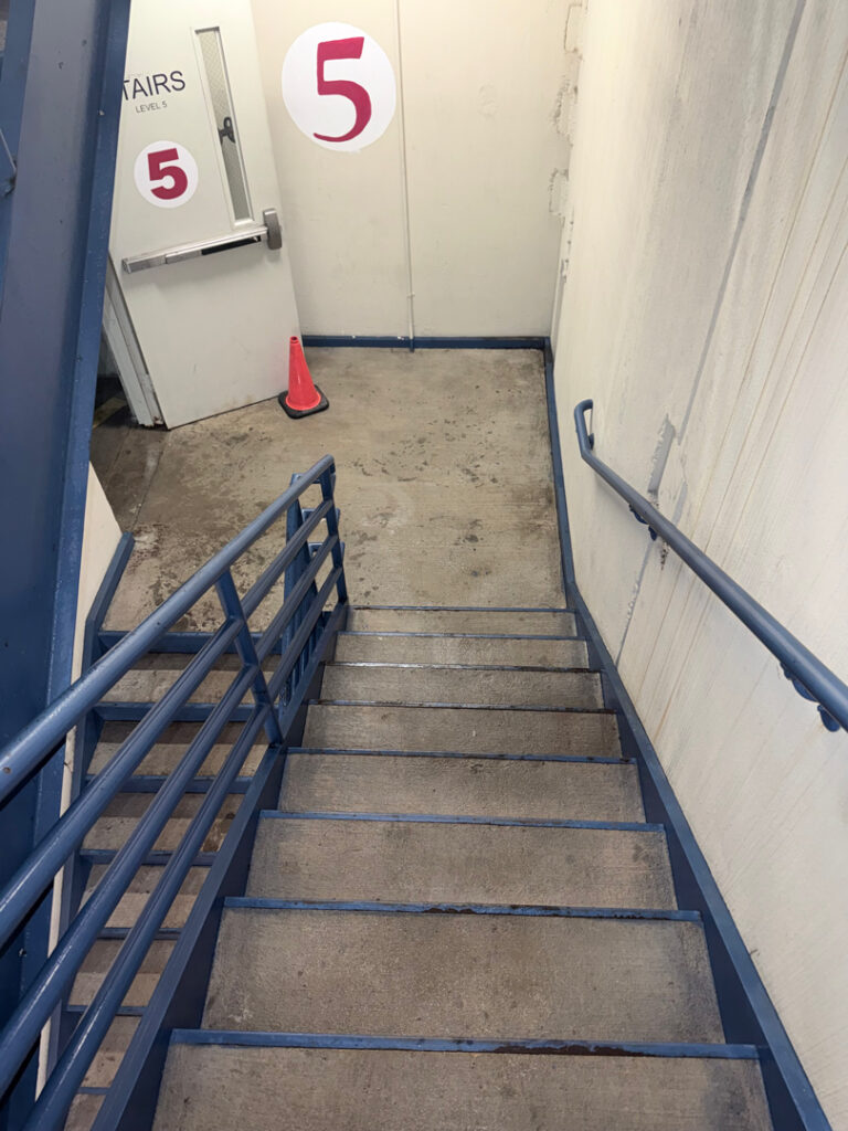 Stairwell cleaning by QualityPRO Power Washing