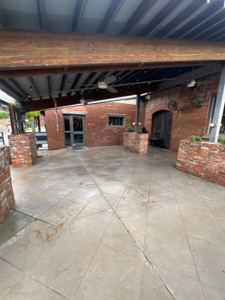 Comprehensive exterior cleaning of the Urban Stack’s sidewalks, patio, and side entrance will be performed using specialized detergents and surface cleaning equipment to remove grease, debris, and gum.