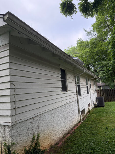 This project involved a comprehensive soft wash of the home's various siding materials and a wood deck to remove organic growth and surface contaminants while preserving the integrity of all finishes.