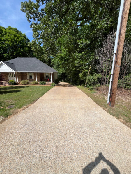 This project in Hixson restored the home's exterior, concrete walkway, driveway, and wood deck through specialized low-pressure soft washing and thorough rinsing to remove mold, mildew, dirt, and other surface contaminants.