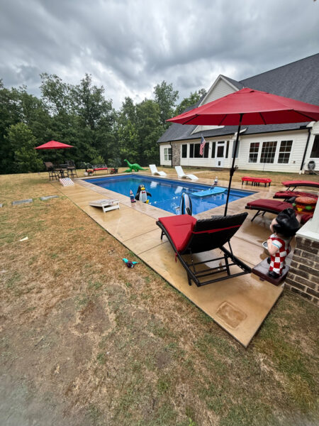 This project involved a complete exterior cleaning of a Chattanooga property, utilizing a gentle soft wash on the home's various siding materials and a pressure wash on surrounding concrete surfaces to remove dirt, mold, and stains.