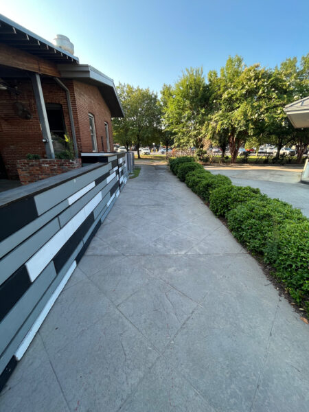 Comprehensive exterior cleaning of the Urban Stack’s sidewalks, patio, and side entrance will be performed using specialized detergents and surface cleaning equipment to remove grease, debris, and gum.