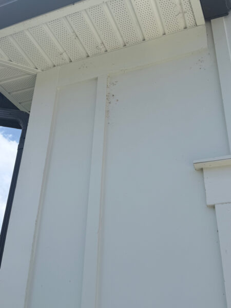 This Soddy Daisy home received a comprehensive exterior house wash utilizing a low-pressure soft wash process and specialized detergents to safely remove dirt, organic growth, and pollen from all siding, soffits, fascia, and gutters.