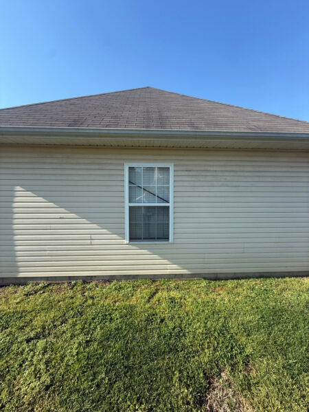 This project in Ider featured a comprehensive soft wash of the residence and garage along with a restorative surface treatment of the driveway and walkways to remove organic growth and prepare exterior wood surfaces for painting.