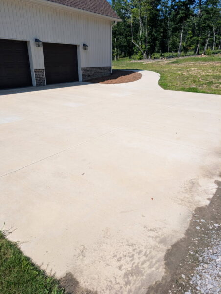 A complete exterior soft wash was performed on a one-story residence in Rising Fawn, thoroughly cleaning the soffits, fascia, gutters, downspouts, and siding using a low-pressure system and gentle agitation to safely remove organic growth and dirt.
