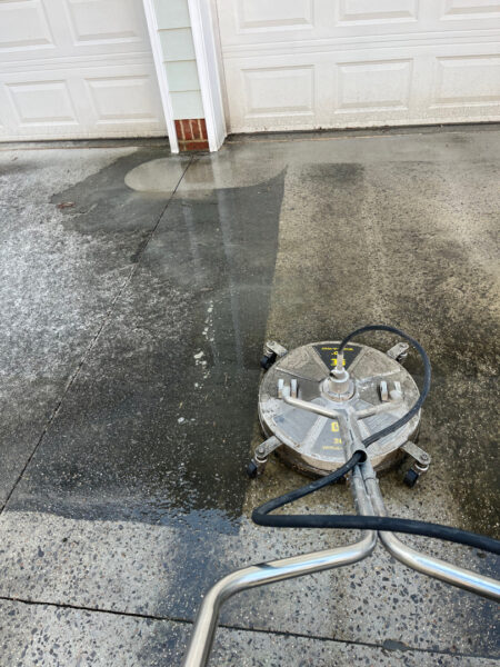 This professional concrete washing service in Chattanooga, Tennessee, uses specialized detergents to deep-clean driveways, removing mold, mildew, grime, and stubborn surface residue to restore curb appeal and prevent premature wear.