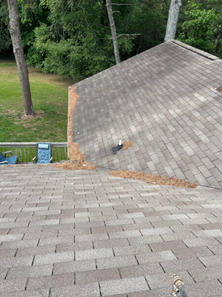 This project involved a complete exterior maintenance visit for a one-story home in Harrison that included cleaning the gutters and downspouts, blowing debris off the asphalt shingle roof, and washing the first-story exterior window glass.