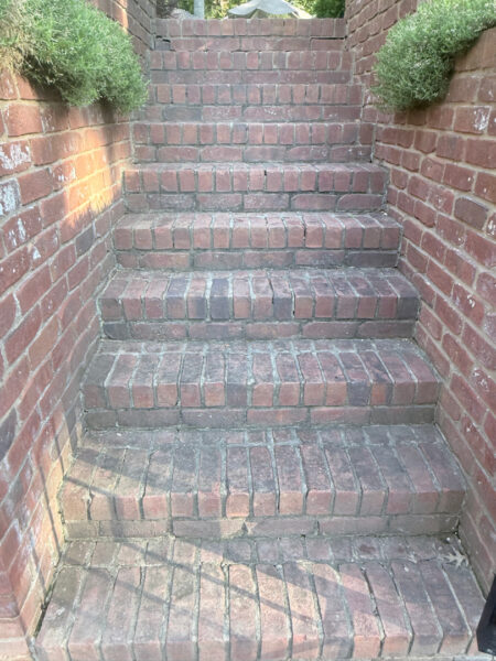 Professional cleaning and pressure washing were performed on a concrete pool deck and a retaining wall in Chattanooga to remove mold, mildew, and grime through the application of specialized detergents and methodical surface washing.