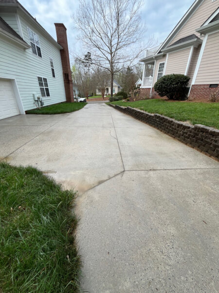 This professional concrete washing service in Chattanooga, Tennessee, uses specialized detergents to deep-clean driveways, removing mold, mildew, grime, and stubborn surface residue to restore curb appeal and prevent premature wear.