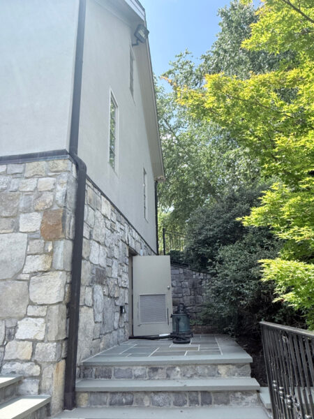 This project involved a comprehensive soft wash and power rinse of a two-story residence in Signal Mountain, including its siding, pool deck, stone fireplace, metal fencing, patio furniture, and multi-level brick, stone, and wood patios to remove mold, mildew, and environmental buildup.