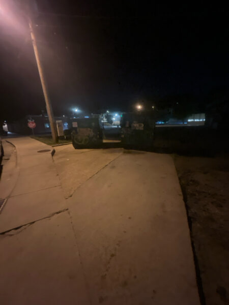 This project involved pressure washing a Chattanooga restaurant's front sidewalk, customer patio, and dumpster area using a municipal fire hydrant water source to remove dirt, stains, and grease for a cleaner appearance.