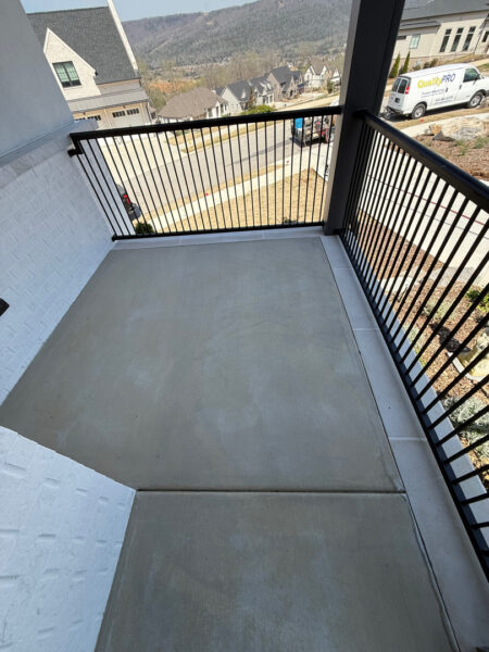 Professional cleaning of the driveway, front porch, and steps in Chattanooga was completed using power rinsing, specialized detergents, and surface washing to remove organic buildup and embedded dirt.